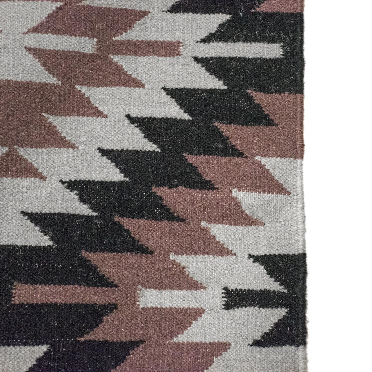 שטיח קילים הדס 10 סגול/אפור עם פרנזים | השטיח האדום