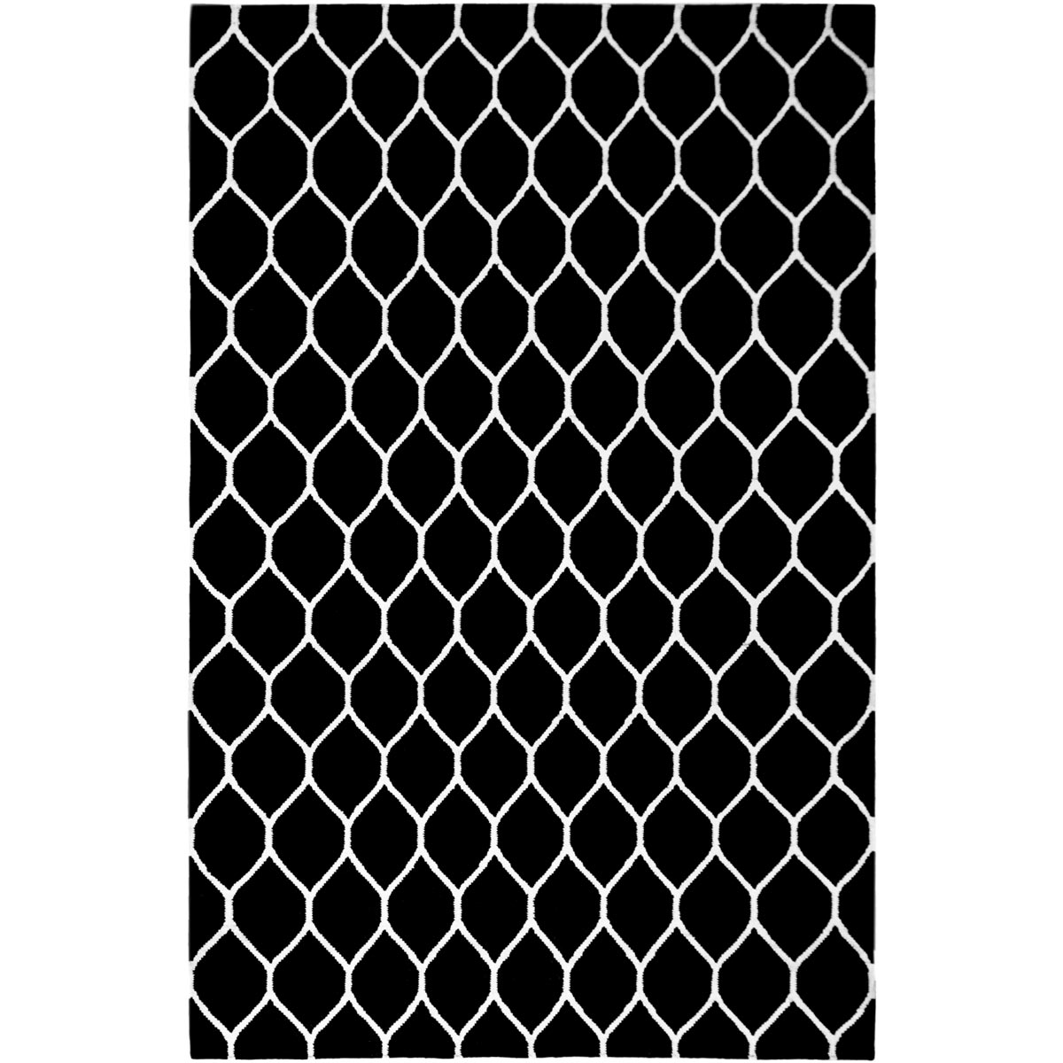 שטיח קילים הדס 04 שחור/לבן | השטיח האדום