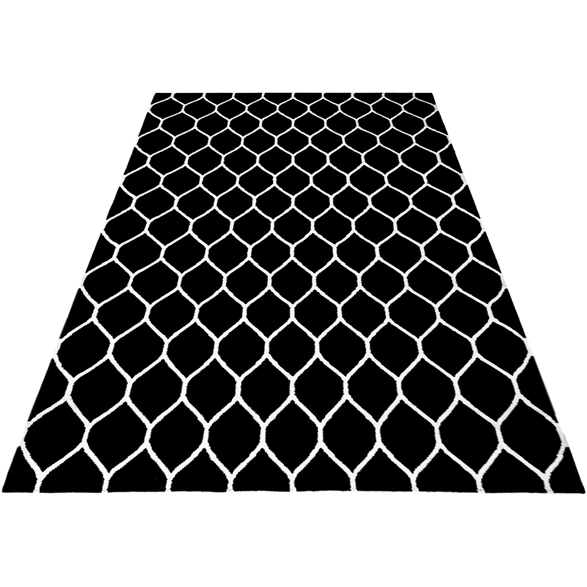 שטיח קילים הדס 04 שחור/לבן | השטיח האדום