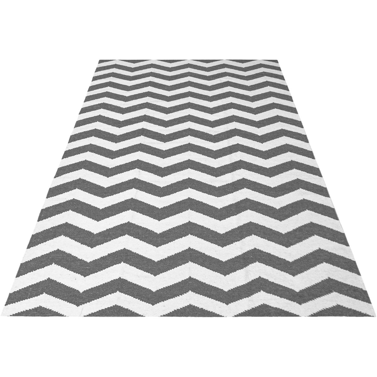 שטיח קילים הדס 01 אפור כהה/לבן | השטיח האדום