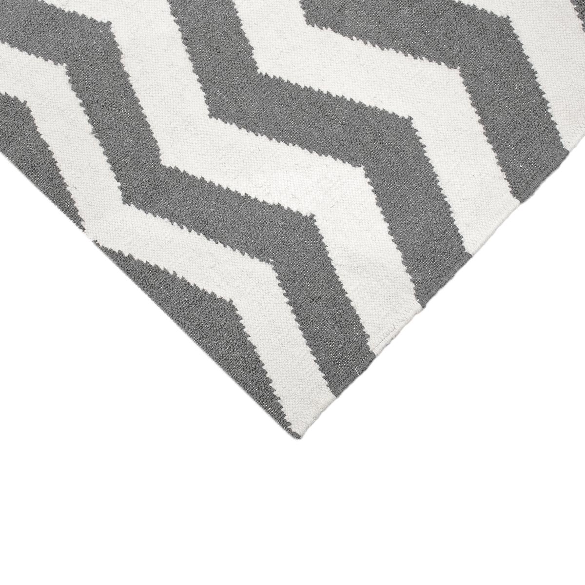 שטיח קילים הדס 01 אפור כהה/לבן | השטיח האדום