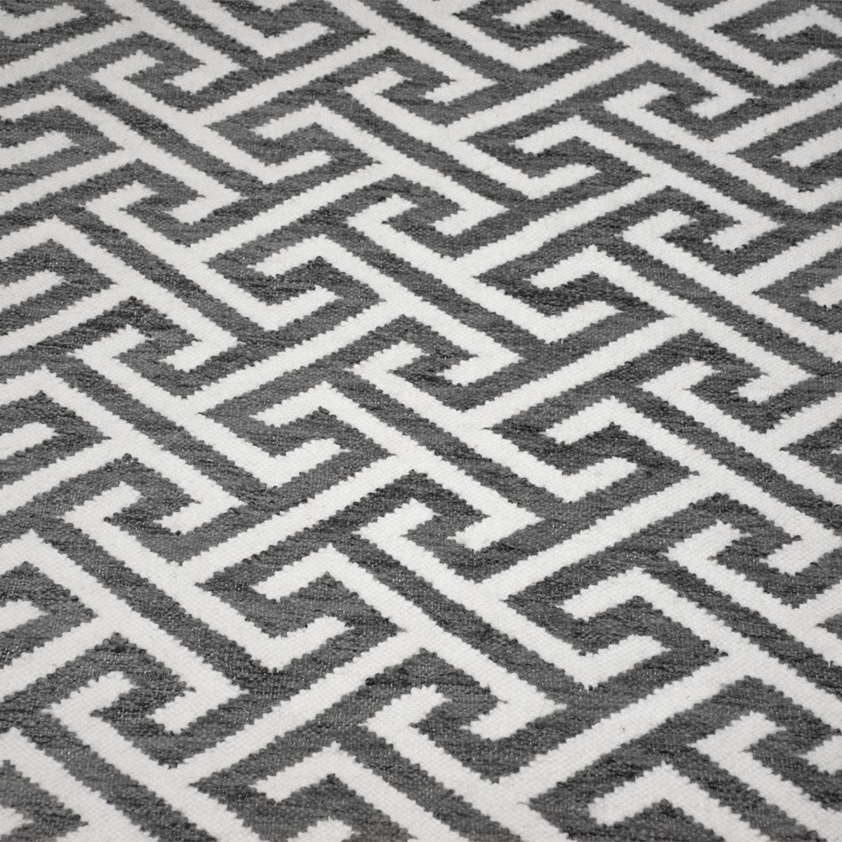 שטיח קילים הדס 03 אפור כהה/לבן | השטיח האדום