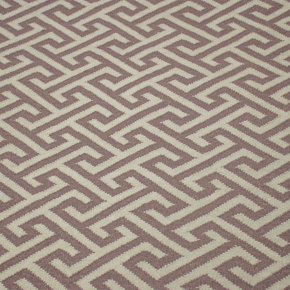 שטיח קילים הדס 03 סגול/אפור עם פרנזים | השטיח האדום