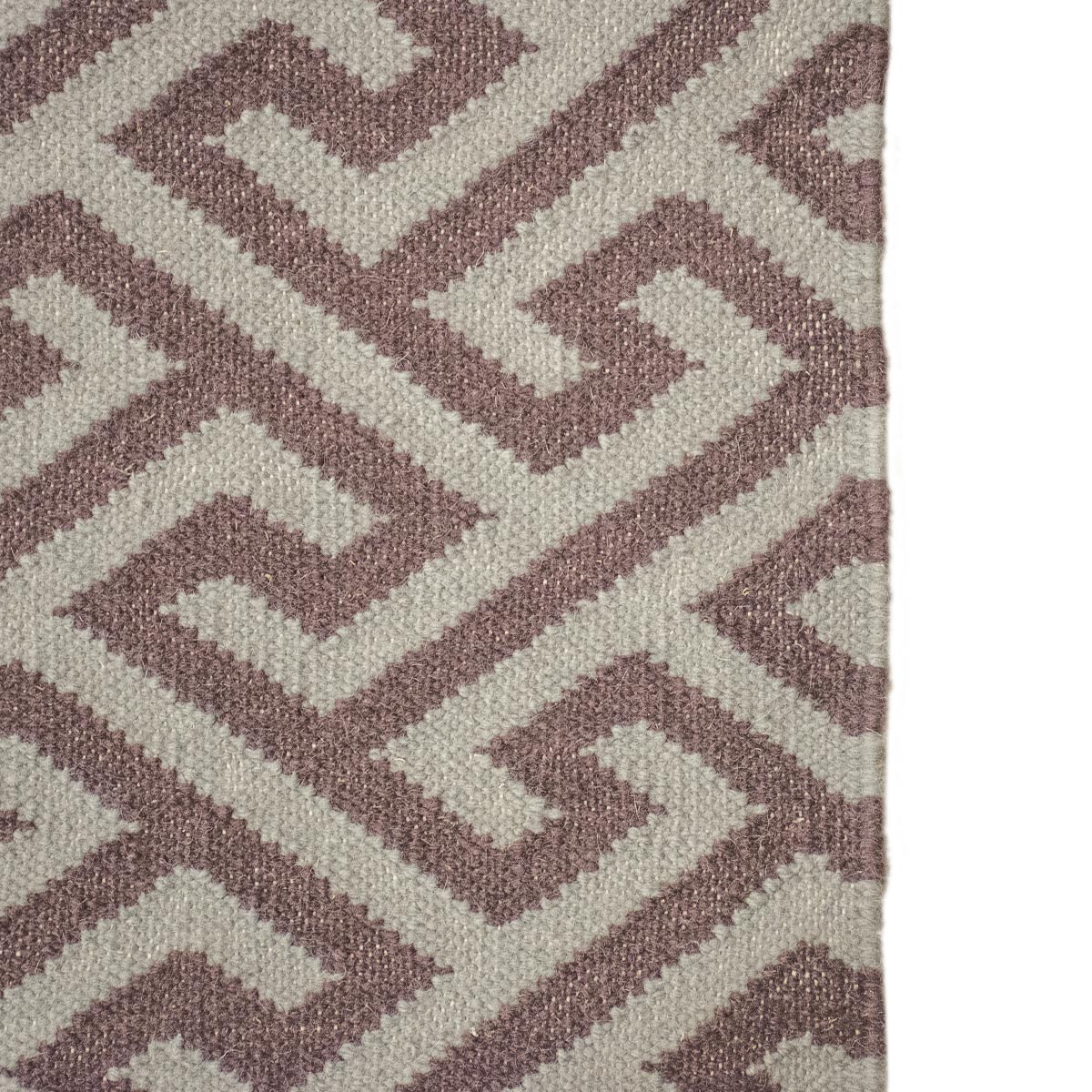 שטיח קילים הדס 03 סגול/אפור עם פרנזים | השטיח האדום