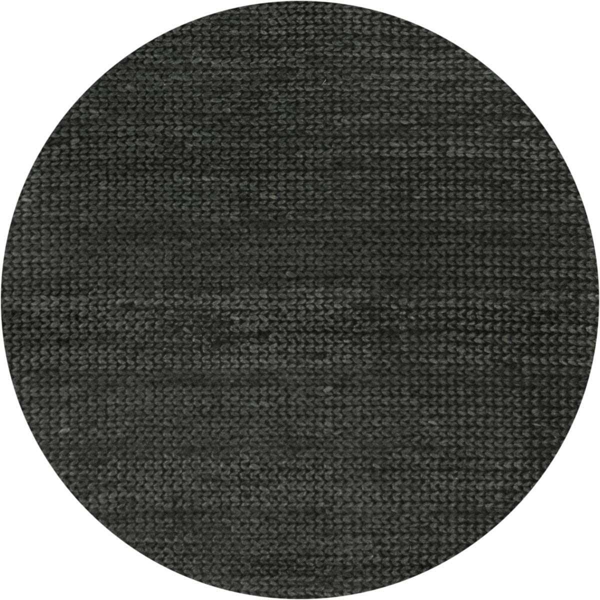שטיח תמר חלות עבות 01 שחור עגול | השטיח האדום