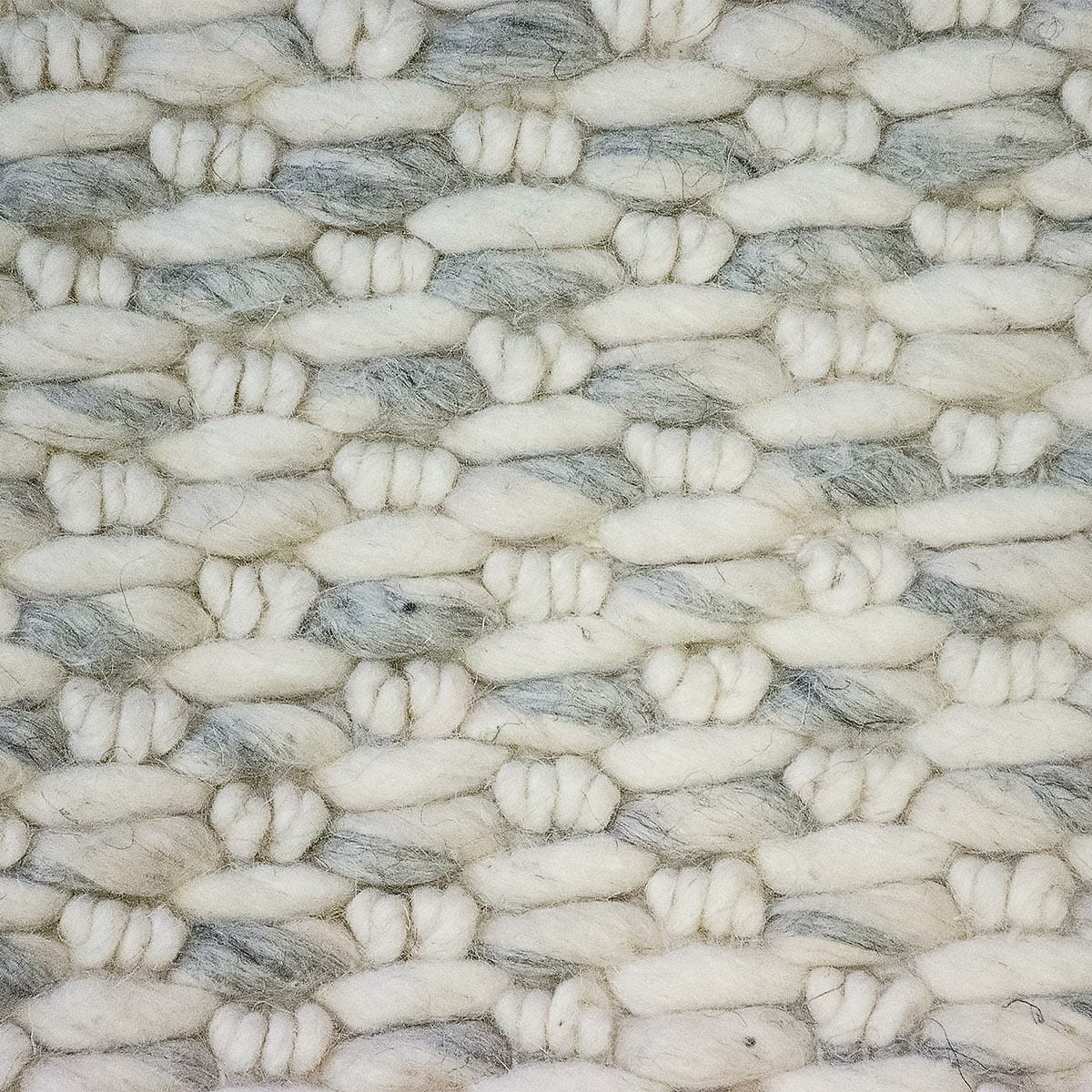 שטיח גפן חלות עבות 01 לבן/אפור | השטיח האדום