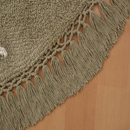 שטיח ג'וי ירוק זית עגול JOY