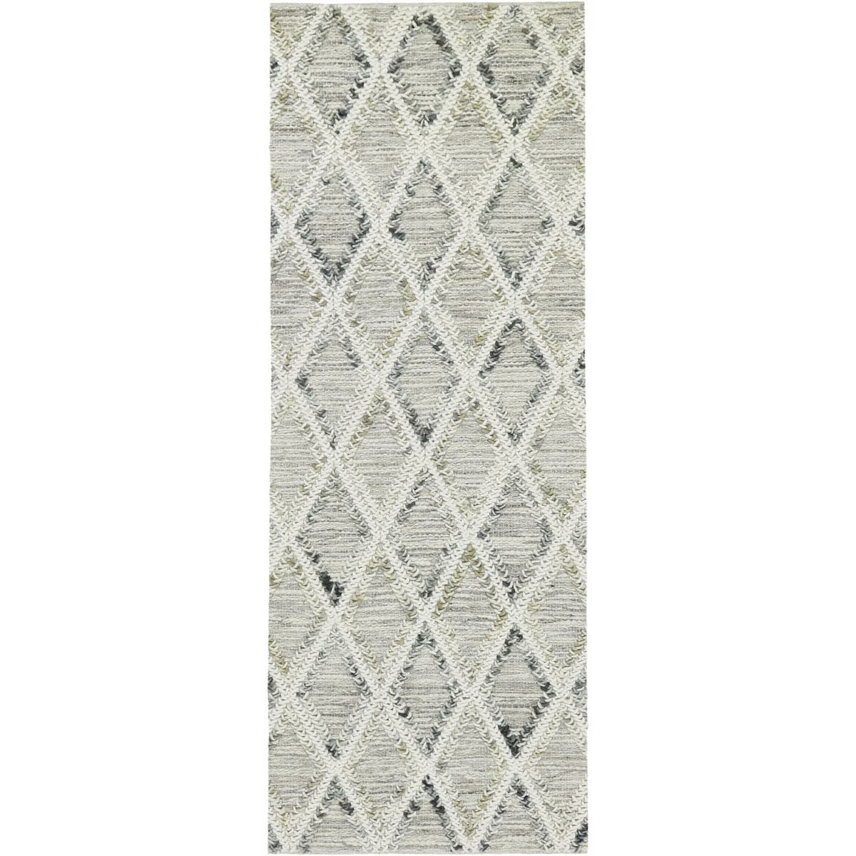 שטיח חבל מרוקאי 01 אפור ראנר | השטיח האדום