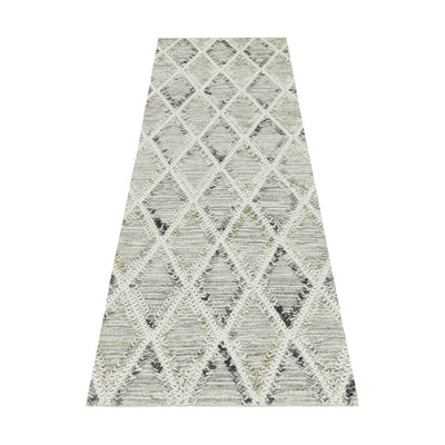 שטיח חבל מרוקאי 01 אפור ראנר | השטיח האדום