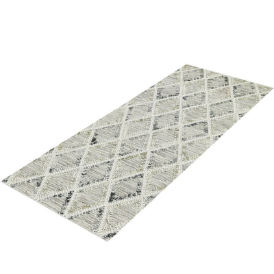 שטיח חבל מרוקאי 01 אפור ראנר | השטיח האדום