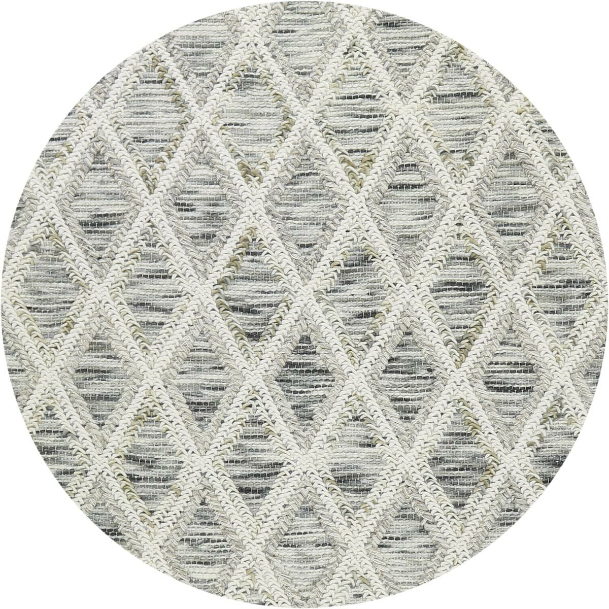 שטיח חבל מרוקאי 01 בז' עגול | השטיח האדום