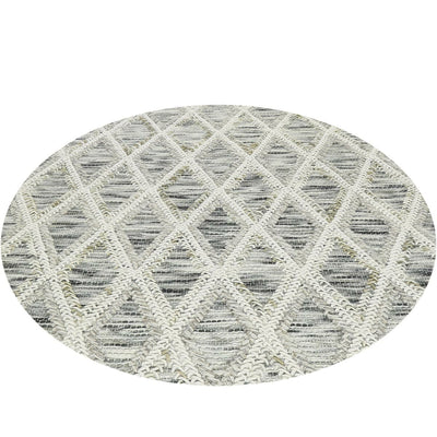 שטיח חבל מרוקאי 01 בז' עגול | השטיח האדום