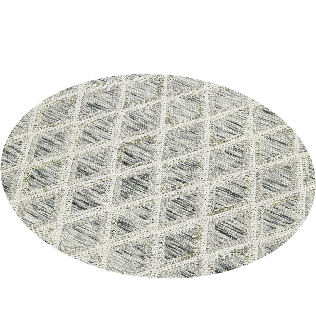 שטיח חבל מרוקאי 01 בז' עגול | השטיח האדום