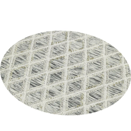 שטיח חבל מרוקאי 01 בז' עגול | השטיח האדום