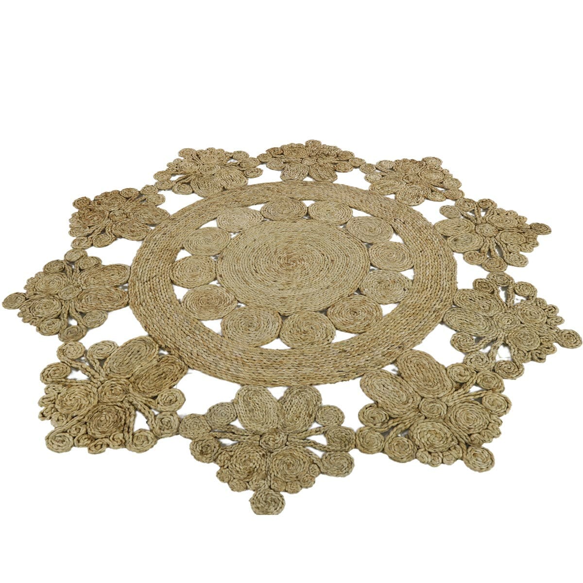 שטיח תמר מעצבים 01 בז' עגול | השטיח האדום