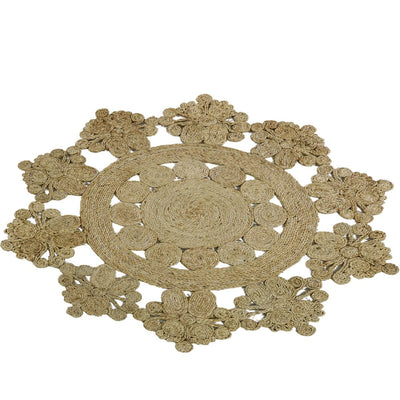 שטיח תמר מעצבים 01 בז' עגול | השטיח האדום