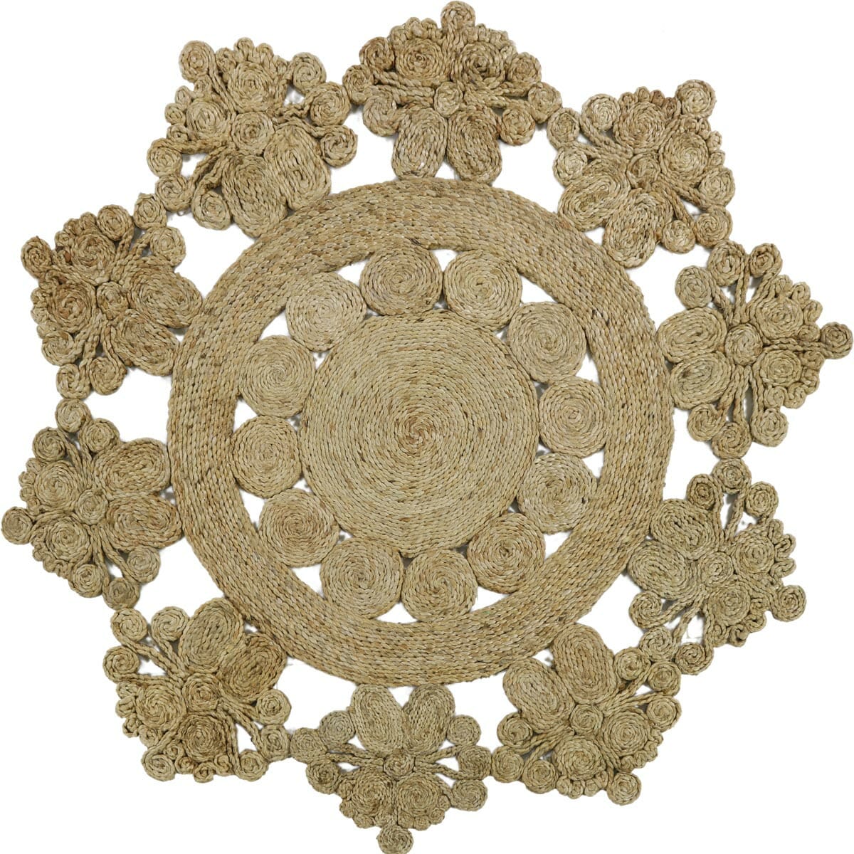 שטיח תמר מעצבים 01 בז' עגול | השטיח האדום