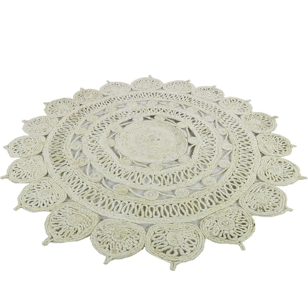 שטיח תמר מעצבים 06 בז' בהיר עגול | השטיח האדום