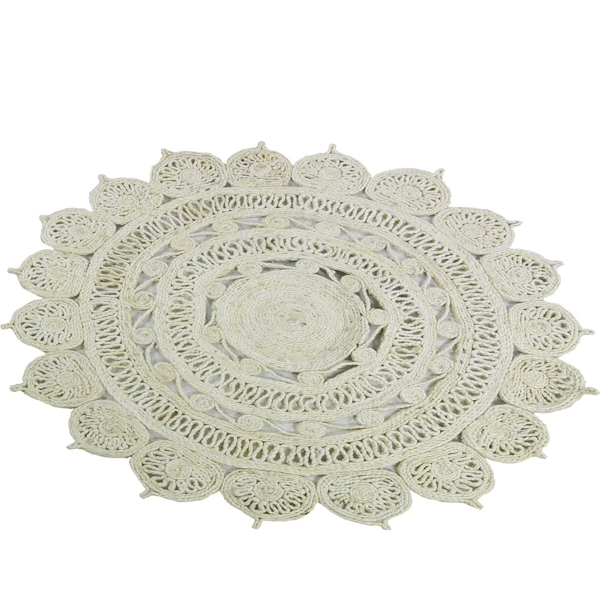 שטיח תמר מעצבים 06 בז' בהיר עגול | השטיח האדום