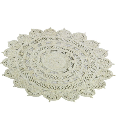 שטיח תמר מעצבים 06 בז' בהיר עגול | השטיח האדום