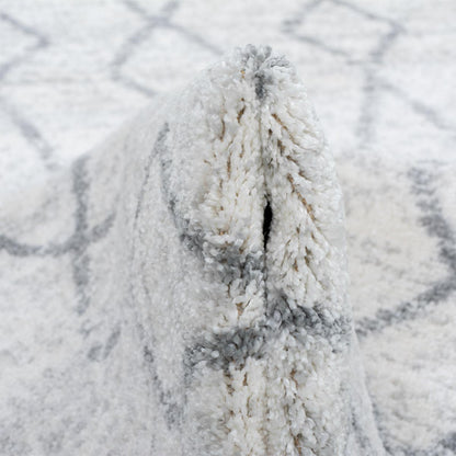 שטיח מרקש 24 קרם/אפור עגול | השטיח האדום