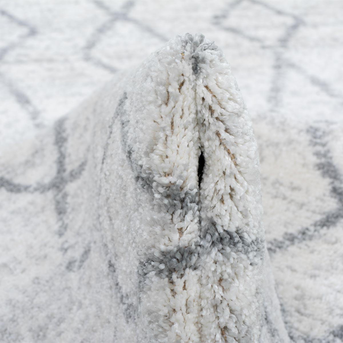 שטיח מרקש 24 קרם/אפור עגול | השטיח האדום