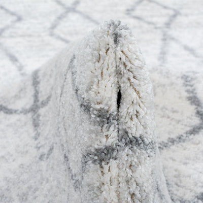 שטיח מרקש 24 קרם/אפור עגול | השטיח האדום