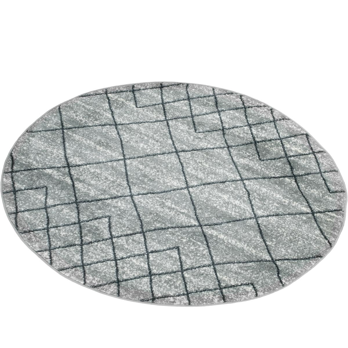 שטיח מרקש 20 אפור עגול | השטיח האדום