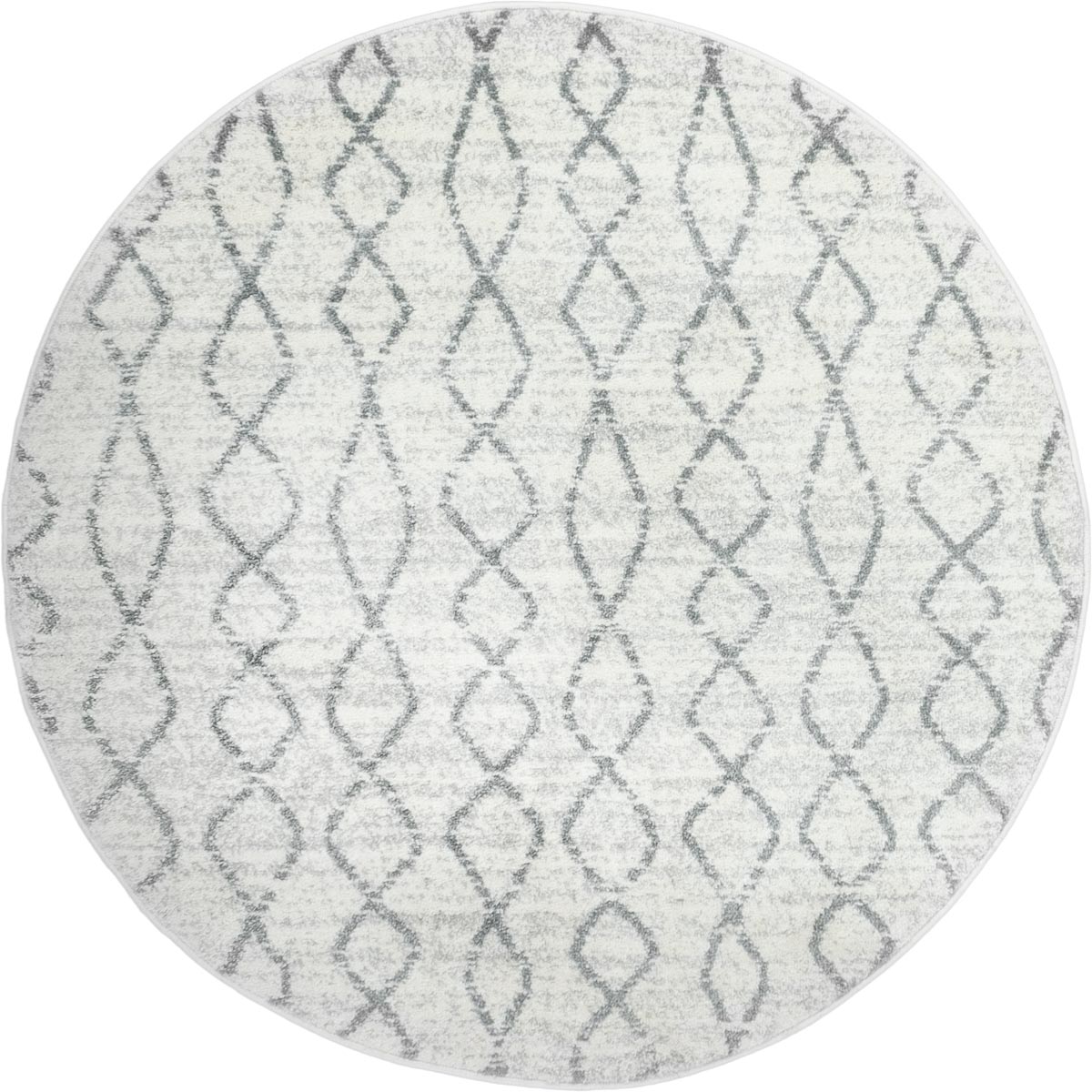 שטיח מרקש 24 קרם/אפור עגול | השטיח האדום