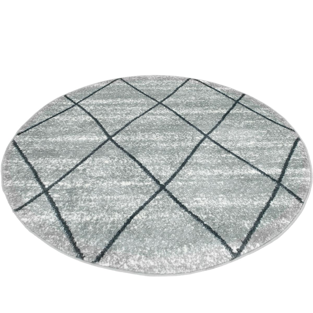 שטיח מרקש 21 אפור עגול | השטיח האדום