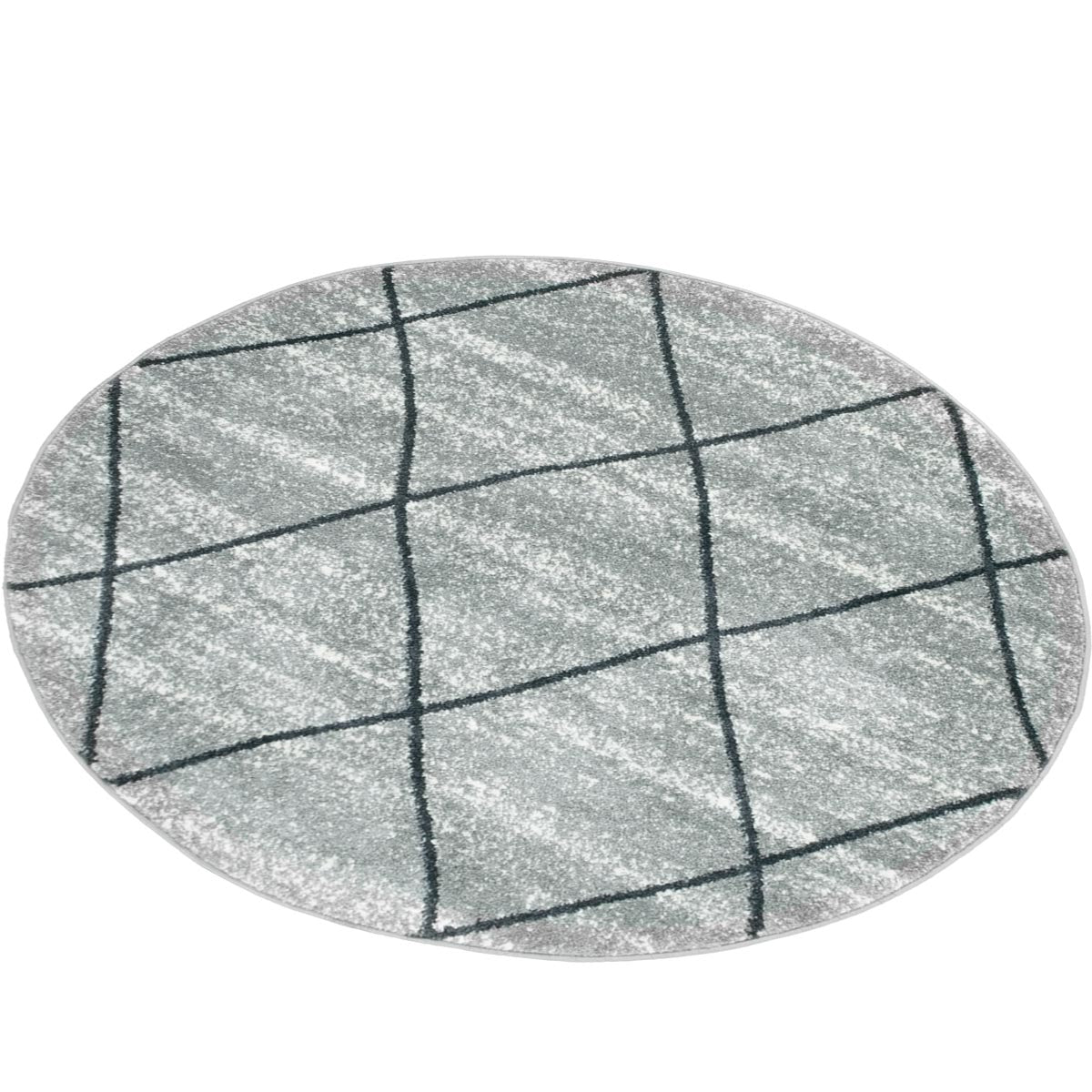 שטיח מרקש 21 אפור עגול | השטיח האדום