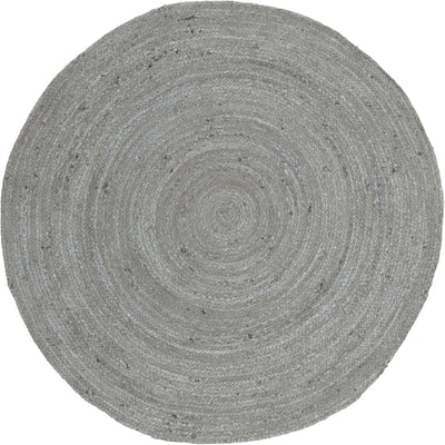שטיח תמר אריגה שטוחה 01 אפור כהה עגול | השטיח האדום