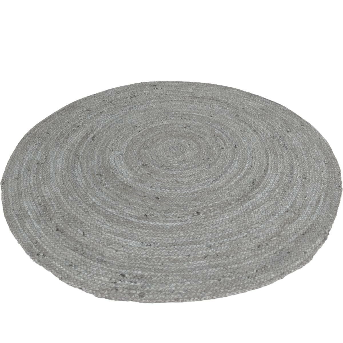 שטיח תמר אריגה שטוחה 01 אפור כהה עגול | השטיח האדום