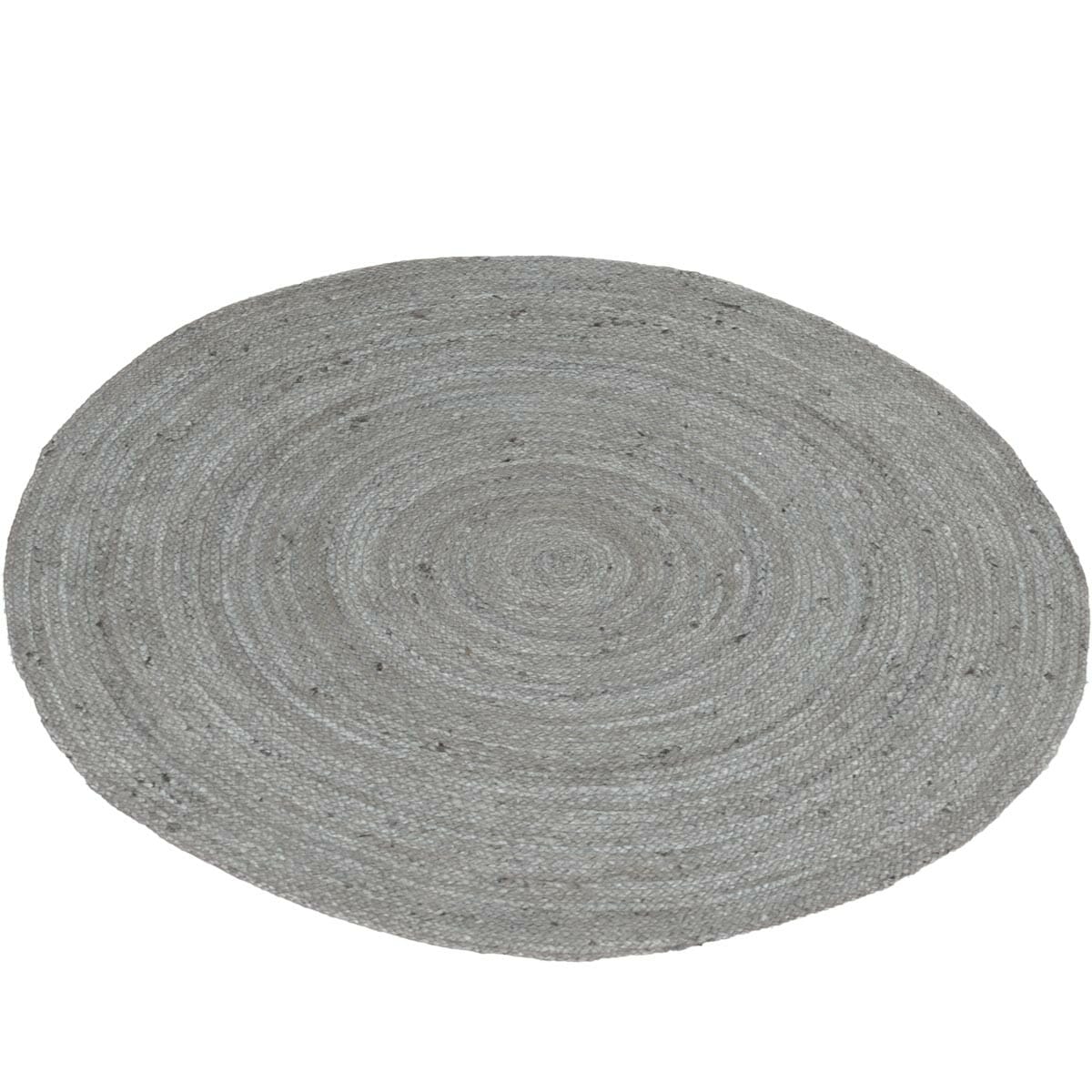 שטיח תמר אריגה שטוחה 01 אפור כהה עגול | השטיח האדום