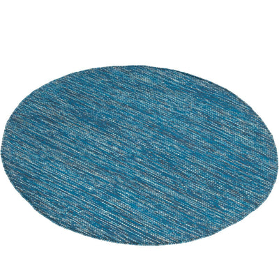שטיח גפן כותנה 01 טורקיז עגול | השטיח האדום