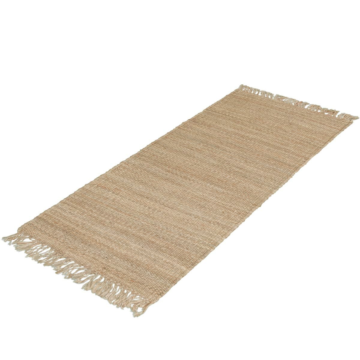 שטיח תמר אריגה גסה 01 בז' ראנר עם פרנזים | השטיח האדום