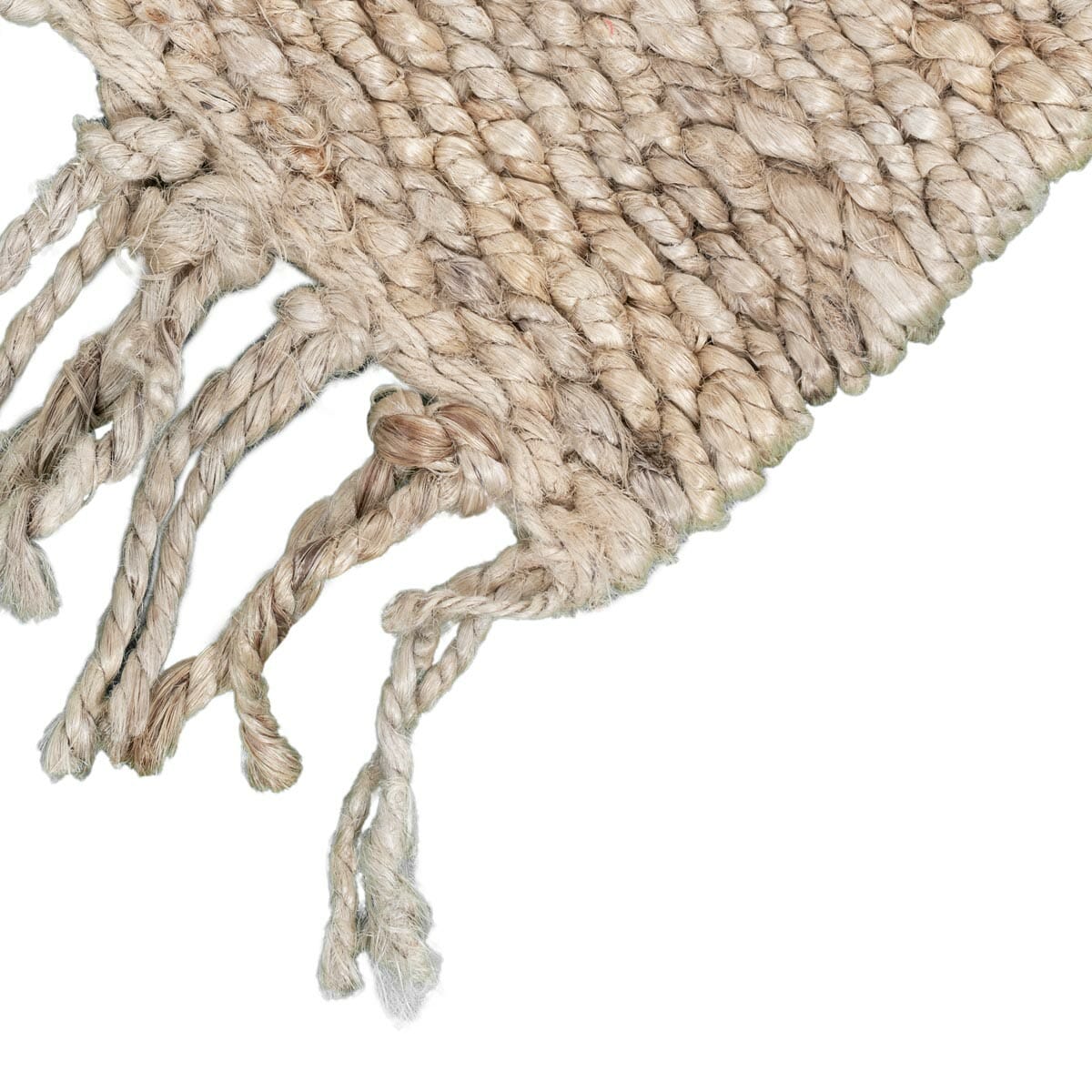 שטיח תמר אריגה גסה 01 בז' בהיר עם פרנזים | השטיח האדום