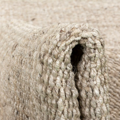 שטיח תמר אריגה גסה 01 בז' בהיר עם פרנזים | השטיח האדום