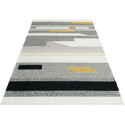שטיח קילים סקנדינבי 20 שחור/צהוב/אפור | השטיח האדום