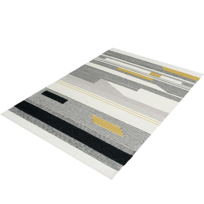 שטיח קילים סקנדינבי 20 שחור/צהוב/אפור | השטיח האדום