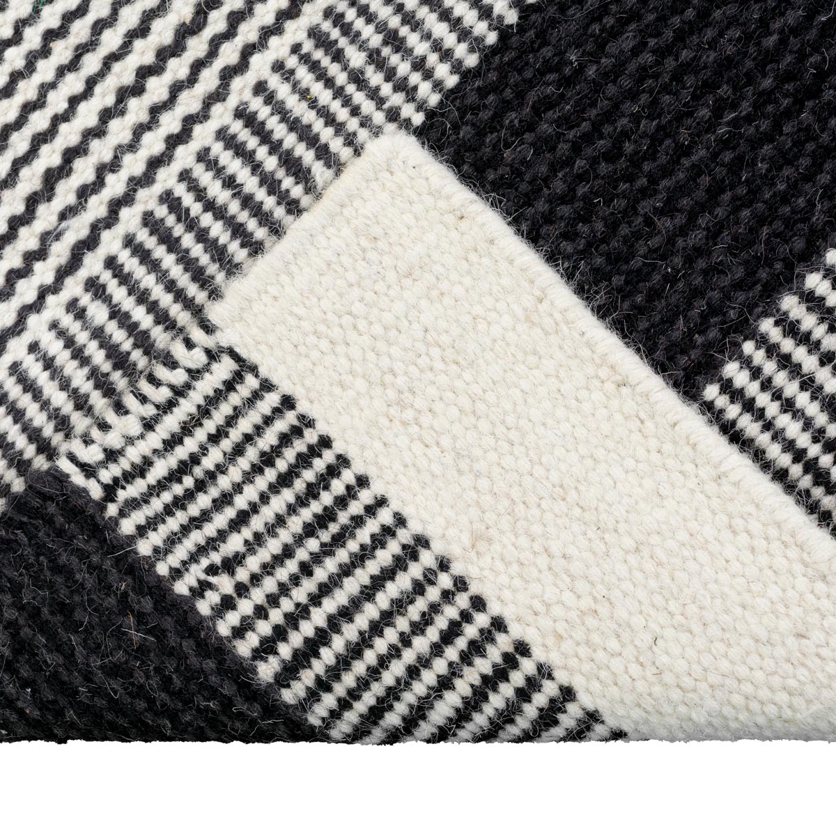 שטיח קילים סקנדינבי 20 שחור/צהוב/אפור | השטיח האדום