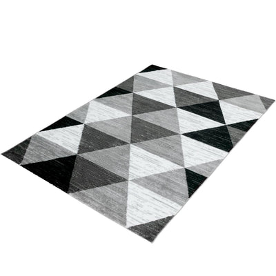 שטיח סלוניקי 11 אפור בהיר/אפור כהה/שחור | השטיח האדום