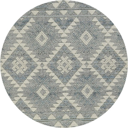 שטיח נירוונה 04 בז'/תכלת עגול | השטיח האדום