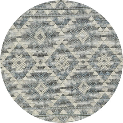 שטיח נירוונה 04 בז'/תכלת עגול | השטיח האדום