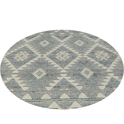 שטיח נירוונה 04 בז'/תכלת עגול | השטיח האדום