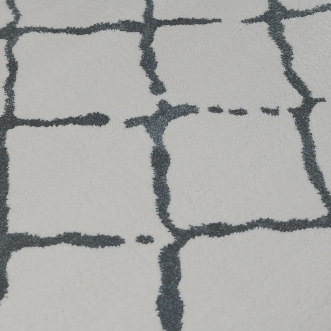 שטיח מרקש 01 קרם/שחור | השטיח האדום