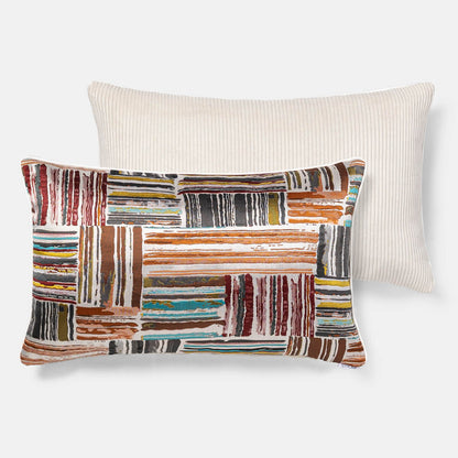 כרית גונגל קורדרוי 01 פסים/אפור