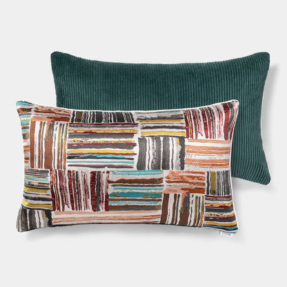 כרית גונגל קורדרוי 01 פסים/פטרול