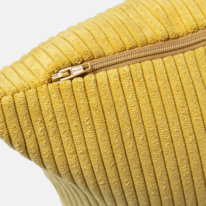 כרית גונגל קורדרוי 02 פסים/חרדל