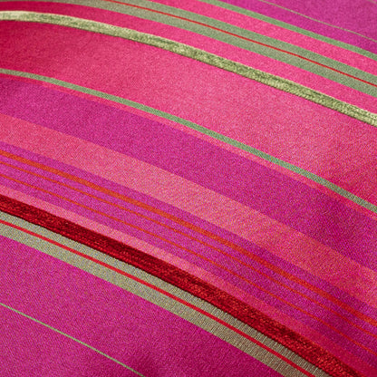 כרית פוז 01 אדום/פוקסיה פסים